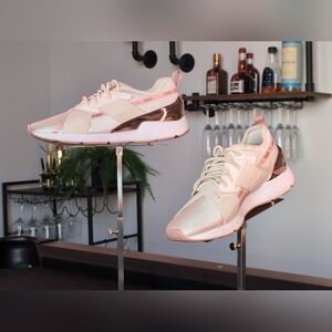 PUMA Muse X-2 Metallic Pastel Parchment Rose Gold Sneakers